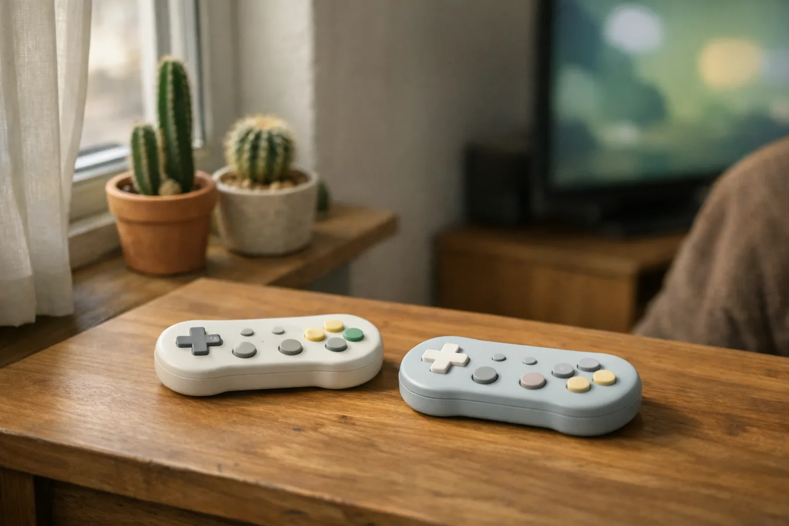 Små retrokontroller.