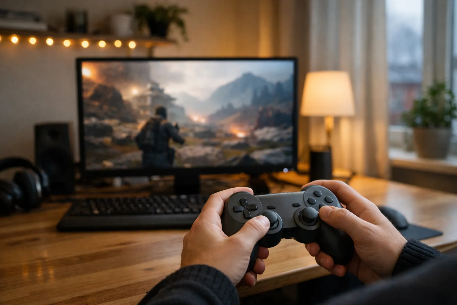 Kontroll till PC-spel.